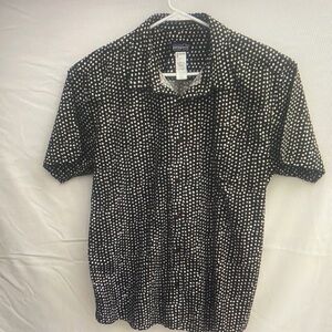 Black and White Polka Dot Men's Shirt